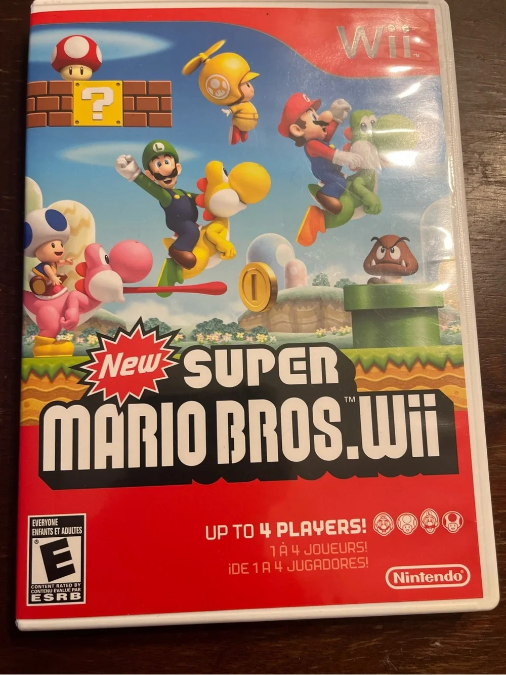 Nintendo New Super Mario Bros. Wii — Red, Blue, Green Cover